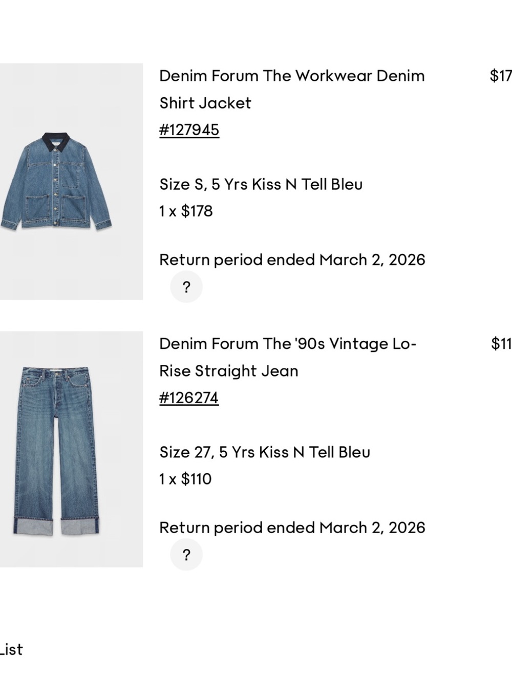 Denim Forum set